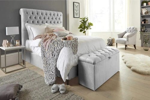 normandy chesterfield sleigh bed - 0