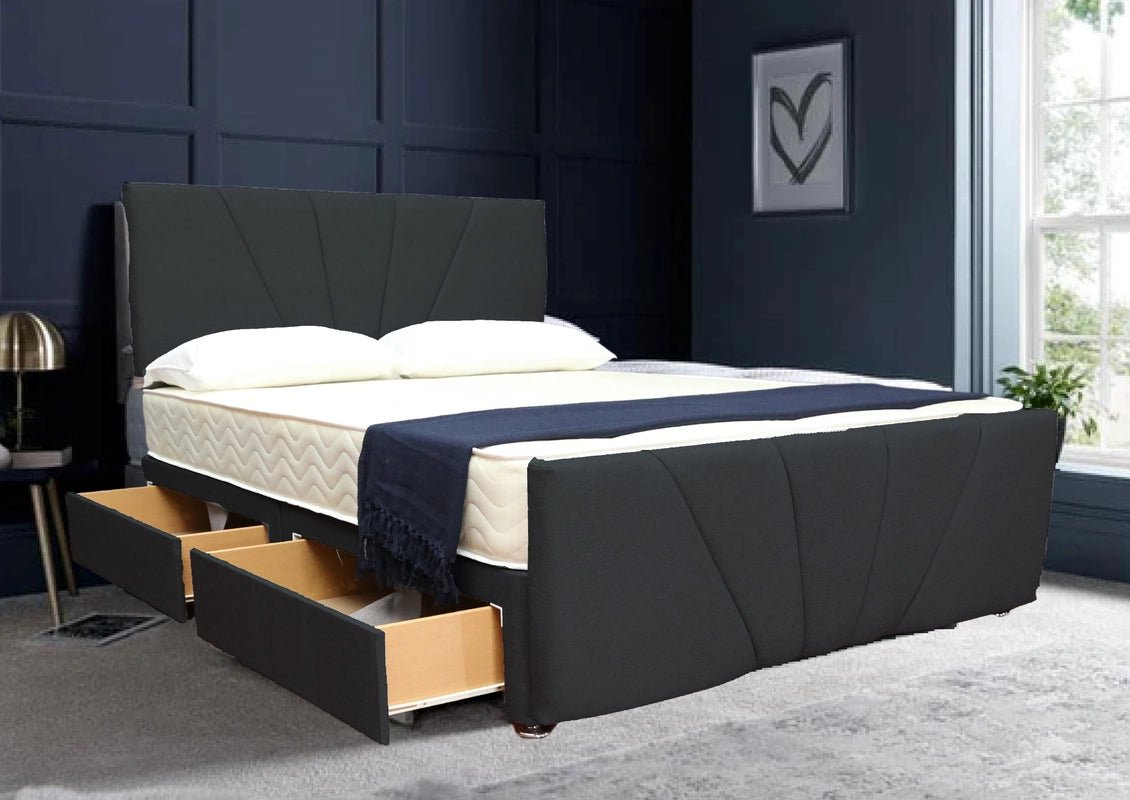 Dark grey Divan bed - 6