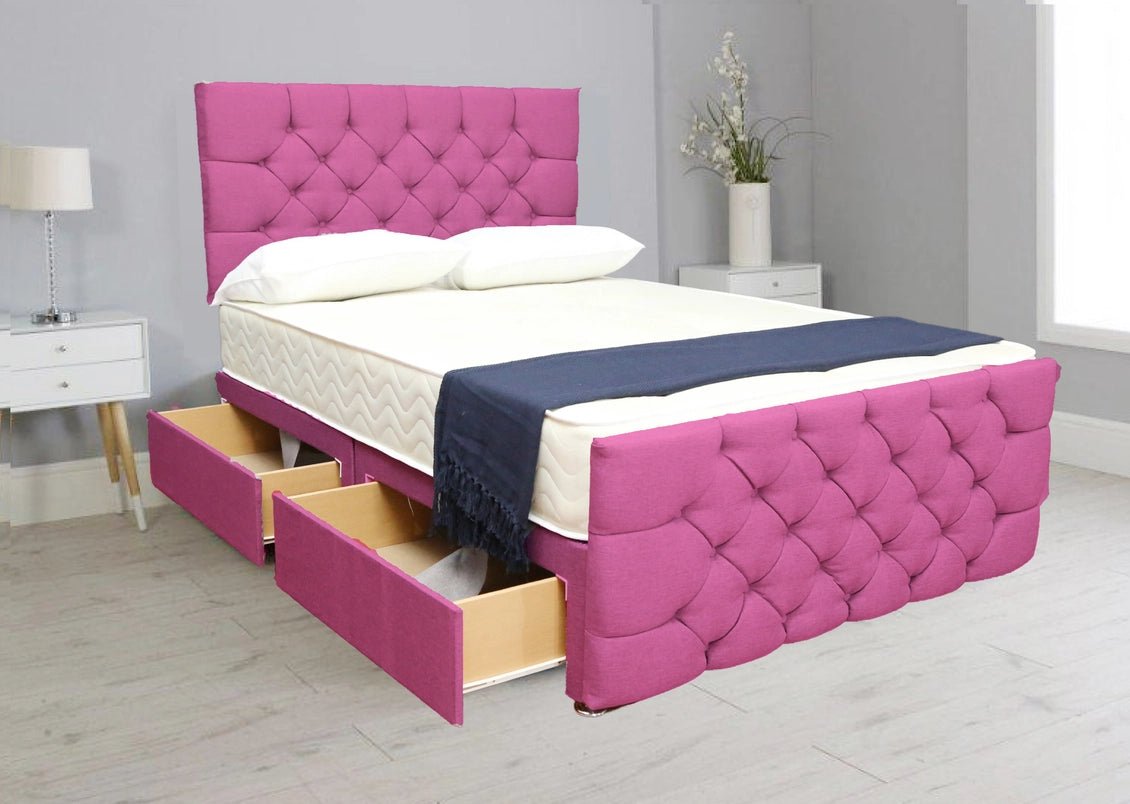 dark grey divan beds - 7