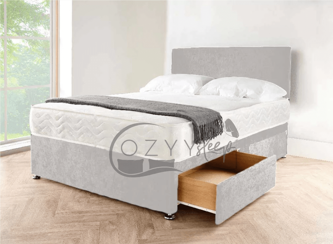 kingsize black divan bed - 8