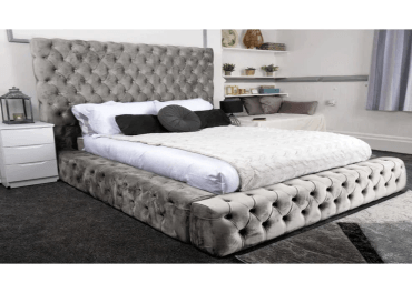 premium sliver sleigh bed - 0