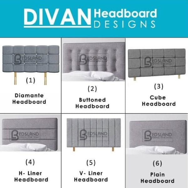Grey Linen Look Headboard For Divan Beds