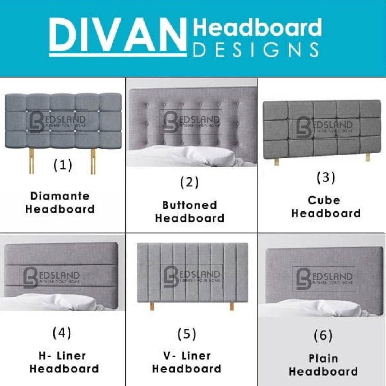 Silver Crushed Velvet Headboard For Divan Beds