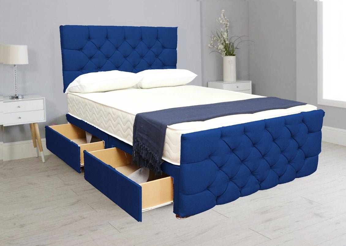dark grey divan beds - 2