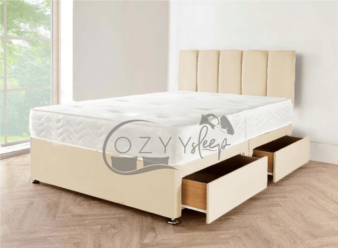 grey suede beds set - 4