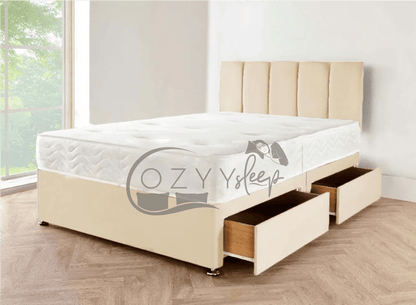 grey suede beds set - 4