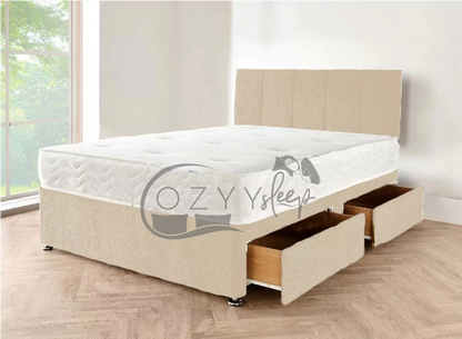 designer crushed velvet black divan bed - 6