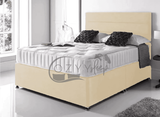 cozyysleep 4ft6 double mink divan bed - 0