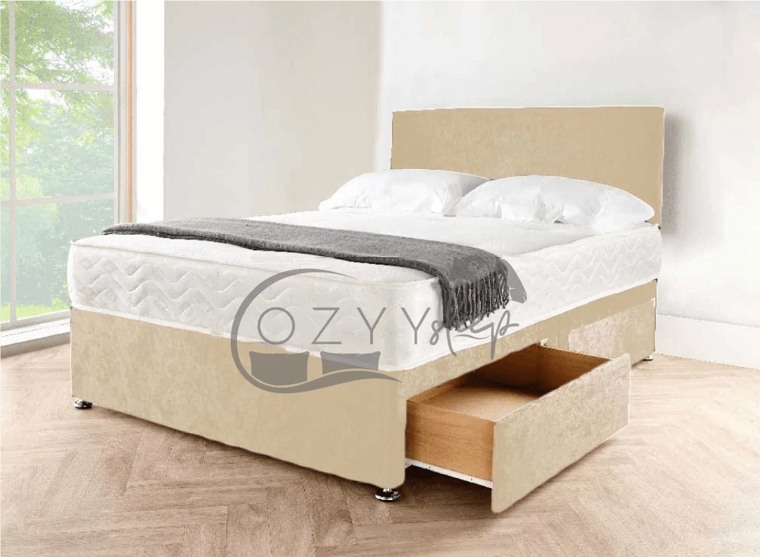 kingsize black divan bed - 3