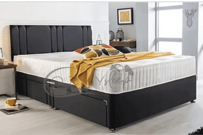 luxury divan black bed - 9