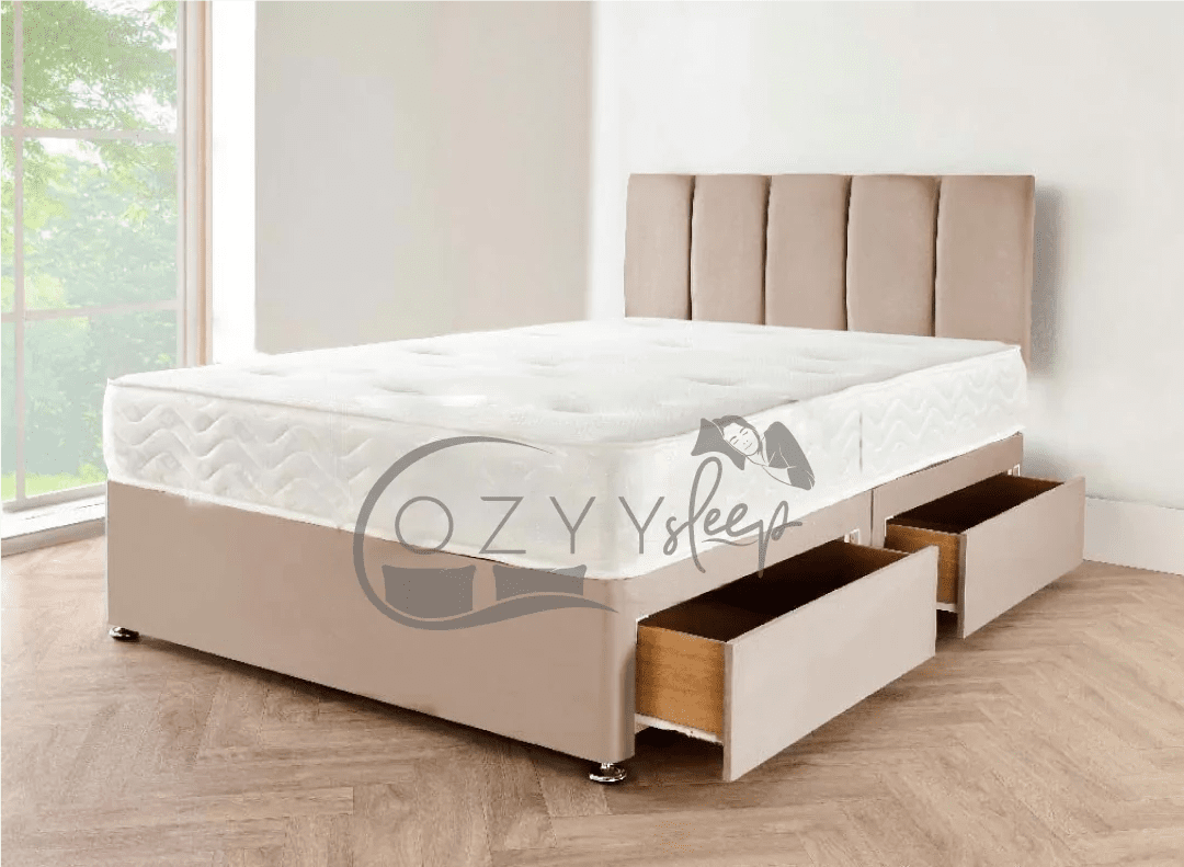 grey suede beds set - 6