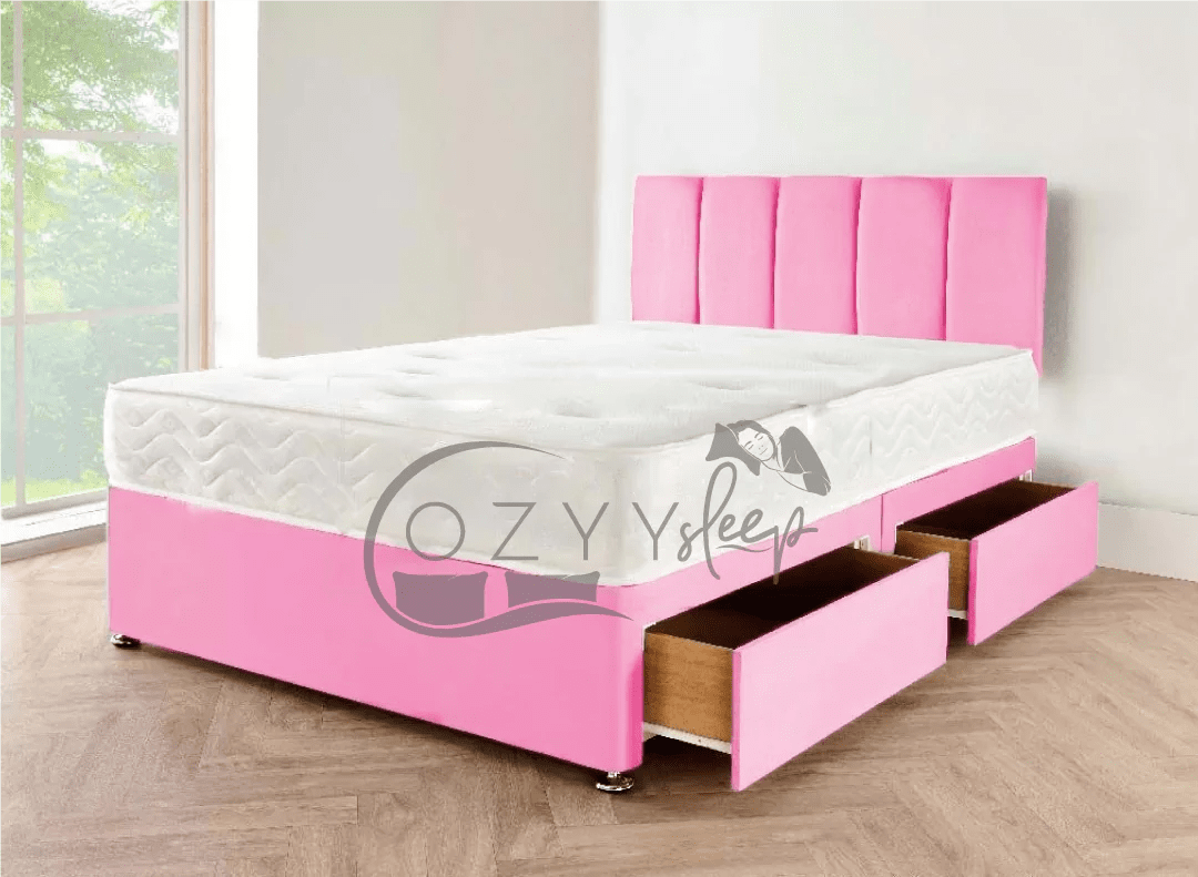 grey suede beds set - 7
