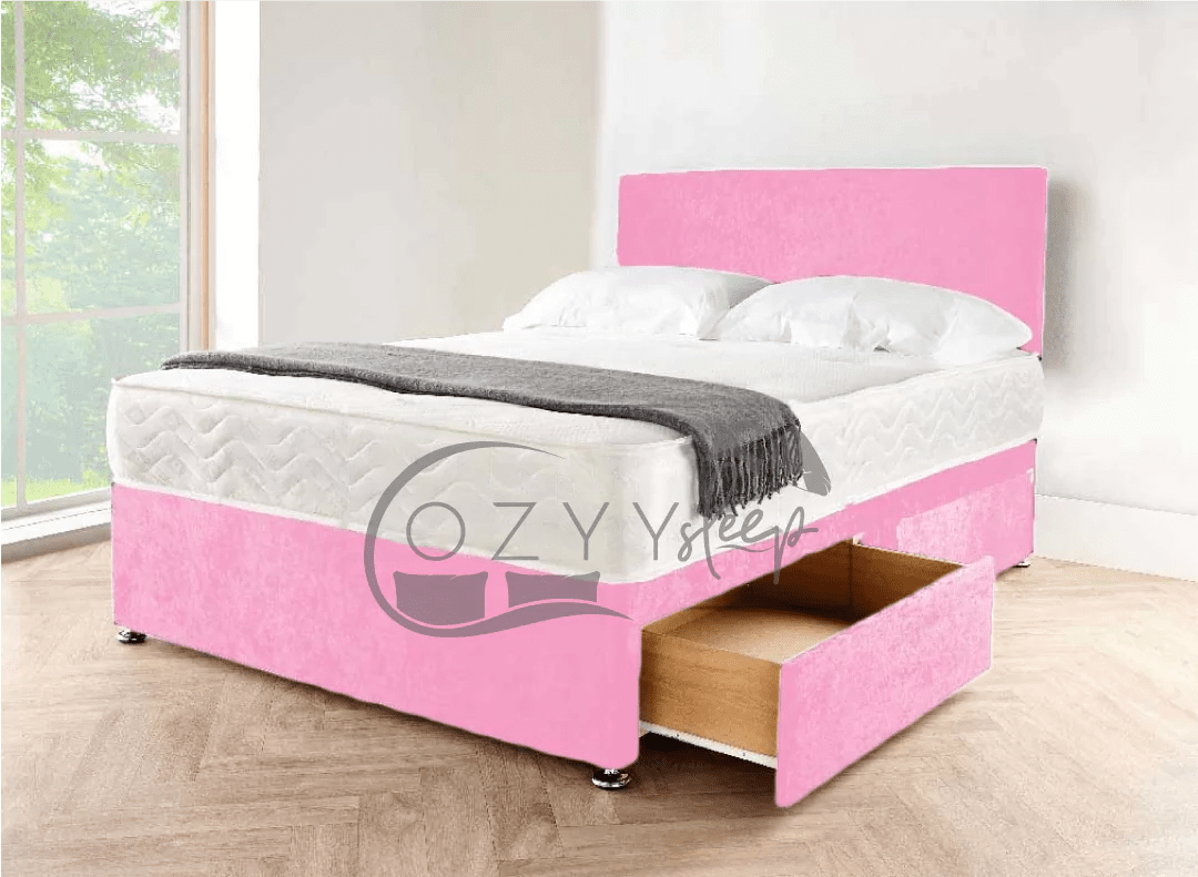 kingsize black divan bed - 7