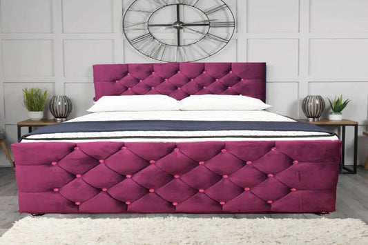 pink divan beds - 0