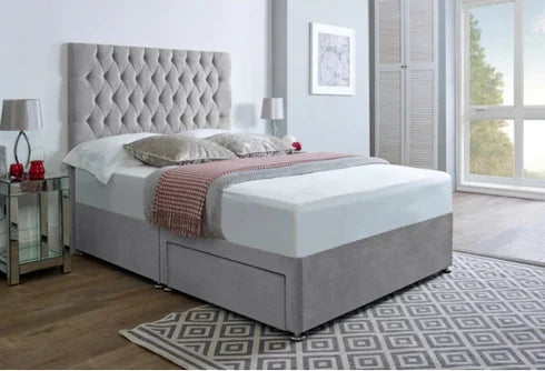 valencia divan bed set matching headboard - 1