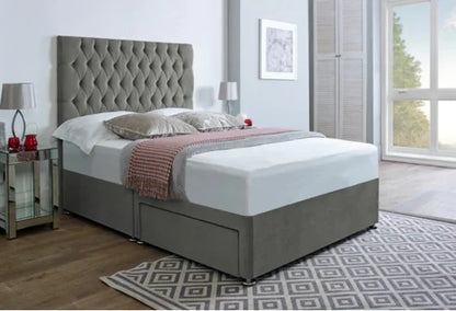 valencia divan bed set matching headboard - 2