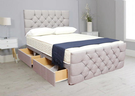 dark grey divan beds - 5